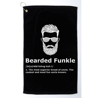 Bearded Funkle Funny Uncle Definition Golf Towel