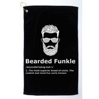 Bearded Funkle Funny Uncle Definition Golf Towel