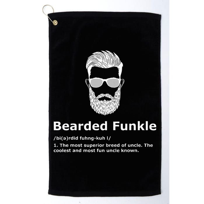 Bearded Funkle Funny Uncle Definition Golf Towel