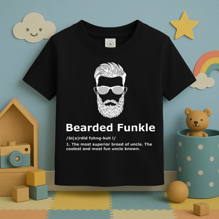 Bearded Funkle Funny Uncle Definition Toddler T-Shirt