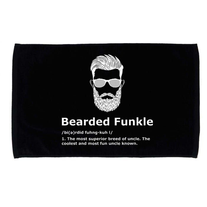 Bearded Funkle Funny Uncle Definition Microfiber Hand Towel