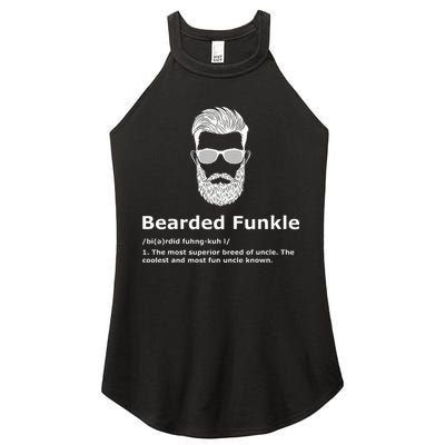 Bearded Funkle Funny Uncle Definition Women's Perfect Tri Rocker Tank