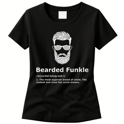 Bearded Funkle Funny Uncle Definition Womens T-Shirt
