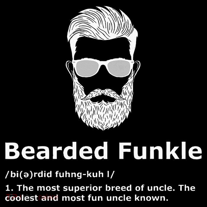 Bearded Funkle Funny Uncle Definition Women's V-Neck T-Shirt