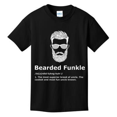 Bearded Funkle Funny Uncle Definition Kids T-Shirt