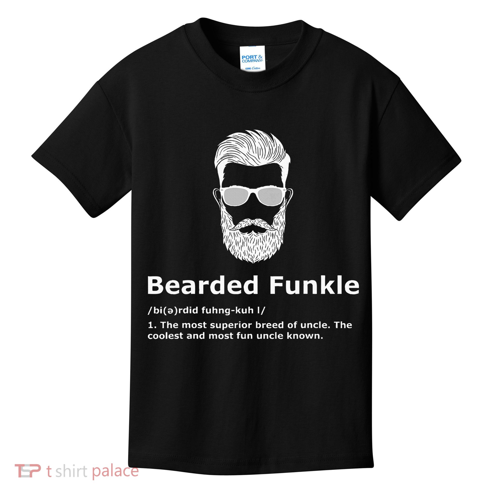 Bearded Funkle Funny Uncle Definition Kids T-Shirt