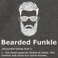Bearded Funkle Funny Uncle Definition Vector Backpack