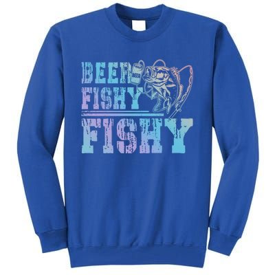 Beer Fishy Fishy Funny Fishing Gift Tall Sweatshirt