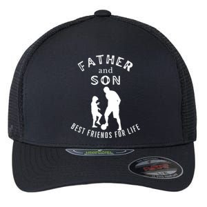 Best Friends For Life Father Son Playing Football Fathersday Cute Gift Flexfit Unipanel Trucker Cap