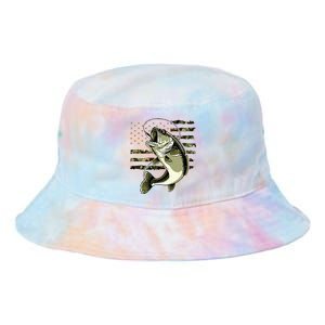 Bass Fish Fishing Usa American Flag Tie Dye Newport Bucket Hat