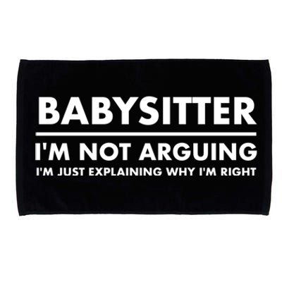 Babysitter Funny Gift Microfiber Hand Towel