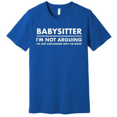 Babysitter Funny Gift Premium T-Shirt