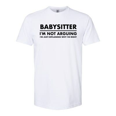 Babysitter Funny Gift Softstyle® CVC T-Shirt