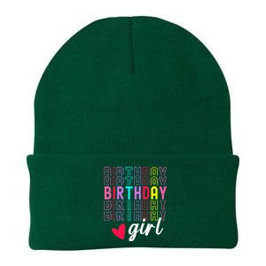 Birthday For Girl Retro Text Awesome Cute Birthday Party Knit Cap Winter Beanie