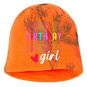 Birthday For Girl Retro Text Awesome Cute Birthday Party Kati - Camo Knit Beanie