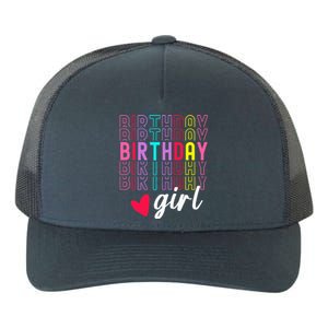 Birthday For Girl Retro Text Awesome Cute Birthday Party Yupoong Adult 5-Panel Trucker Hat