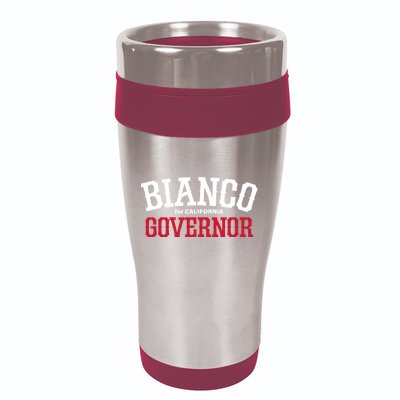 Bianco For Governor 16oz Travel Tumbler