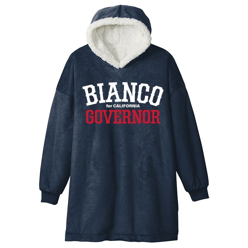 Bianco For Governor Hooded Wearable Blanket