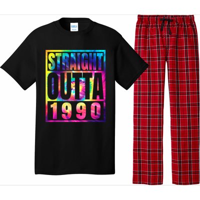 Birthday Funny Gift Born In 1990 Straight Outta 1990 Gift Pajama Set