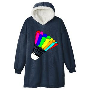 Badminton Fan Gift Hooded Wearable Blanket