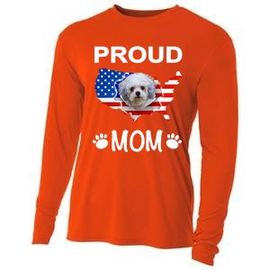 Bolonka Funny Gift Bolonka Dog Bolonka Proud Patriot Mom Cool Gift Cooling Performance Long Sleeve Crew