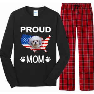 Bolonka Funny Gift Bolonka Dog Bolonka Proud Patriot Mom Cool Gift Long Sleeve Pajama Set