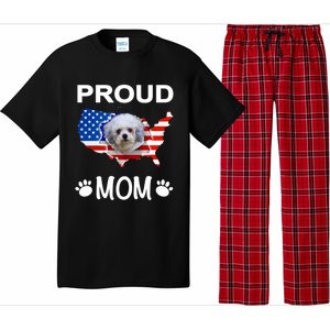 Bolonka Funny Gift Bolonka Dog Bolonka Proud Patriot Mom Cool Gift Pajama Set