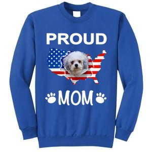 Bolonka Funny Gift Bolonka Dog Bolonka Proud Patriot Mom Cool Gift Sweatshirt