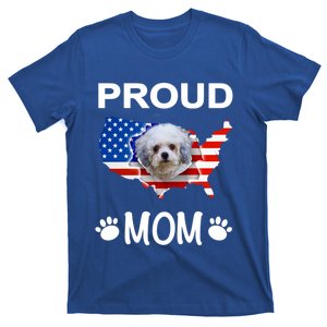 Bolonka Funny Gift Bolonka Dog Bolonka Proud Patriot Mom Cool Gift T-Shirt