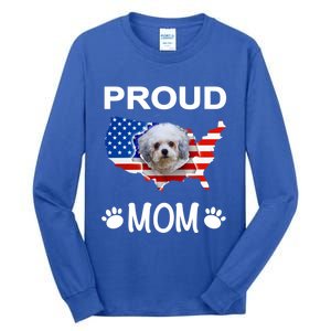 Bolonka Funny Gift Bolonka Dog Bolonka Proud Patriot Mom Cool Gift Tall Long Sleeve T-Shirt