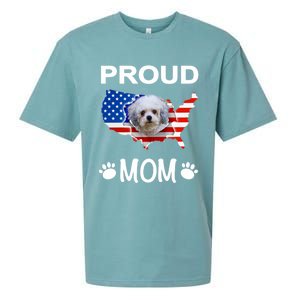 Bolonka Funny Gift Bolonka Dog Bolonka Proud Patriot Mom Cool Gift Sueded Cloud Jersey T-Shirt