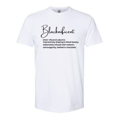 Blacknificent Funny Gift Softstyle CVC T-Shirt