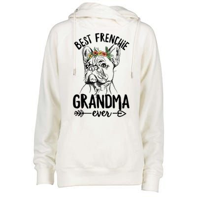 Best Frenchie Grandma Ever Design for your Frenchie Grandma Womens Funnel Neck Pullover Hood