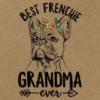 Best Frenchie Grandma Ever Design for your Frenchie Grandma Cotton Canvas Backpack