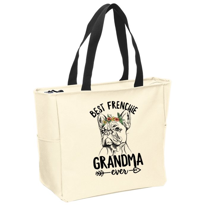 Best Frenchie Grandma Ever Design for your Frenchie Grandma Zip Tote Bag