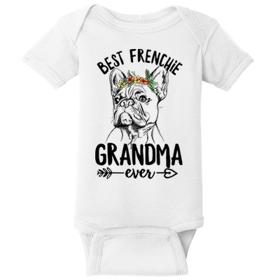 Best Frenchie Grandma Ever Design for your Frenchie Grandma Baby Bodysuit