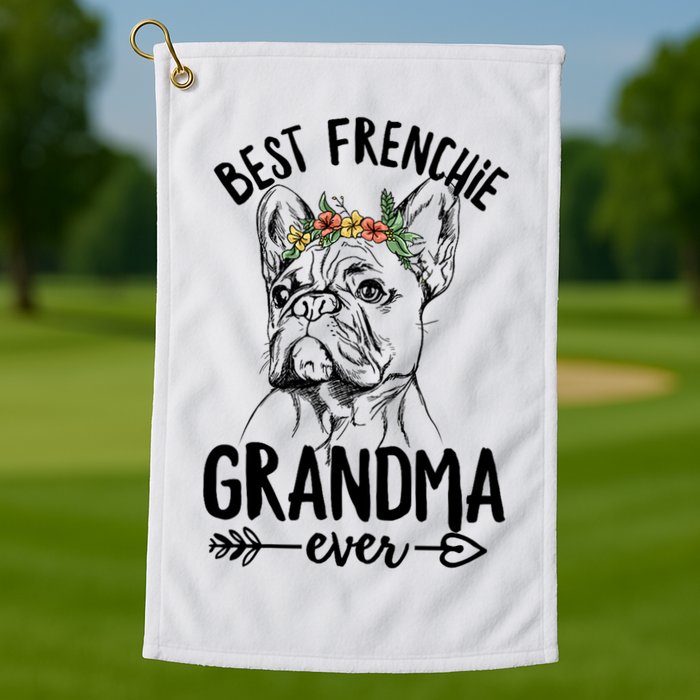 Best Frenchie Grandma Ever Design for your Frenchie Grandma Golf Towel