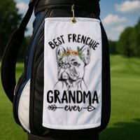 Best Frenchie Grandma Ever Design for your Frenchie Grandma Golf Towel