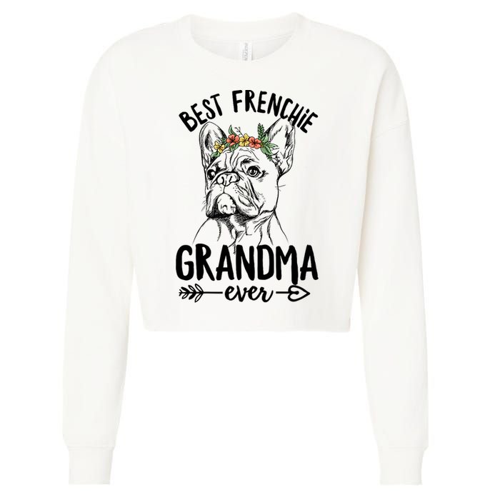 Best Frenchie Grandma Ever Design for your Frenchie Grandma Cropped Pullover Crew