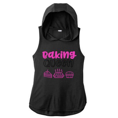 Baking Funny Gift Mom Baking Queen Mama Gift Ladies PosiCharge Tri-Blend Wicking Draft Hoodie Tank