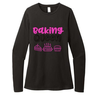 Baking Funny Gift Mom Baking Queen Mama Gift Womens CVC Long Sleeve Shirt