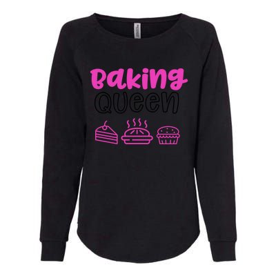 Baking Funny Gift Mom Baking Queen Mama Gift Womens California Wash Sweatshirt