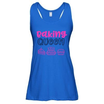 Baking Funny Gift Mom Baking Queen Mama Gift Ladies Essential Flowy Tank