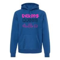 Baking Funny Gift Mom Baking Queen Mama Gift Premium Hoodie