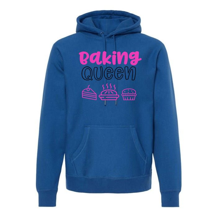 Baking Funny Gift Mom Baking Queen Mama Gift Premium Hoodie