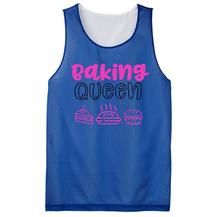 Baking Funny Gift Mom Baking Queen Mama Gift Mesh Reversible Basketball Jersey Tank