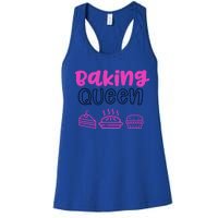 Baking Funny Gift Mom Baking Queen Mama Gift Women's Racerback Tank