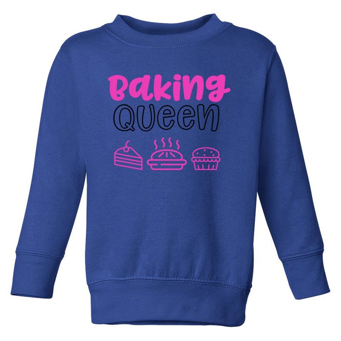 Baking Funny Gift Mom Baking Queen Mama Gift Toddler Sweatshirt