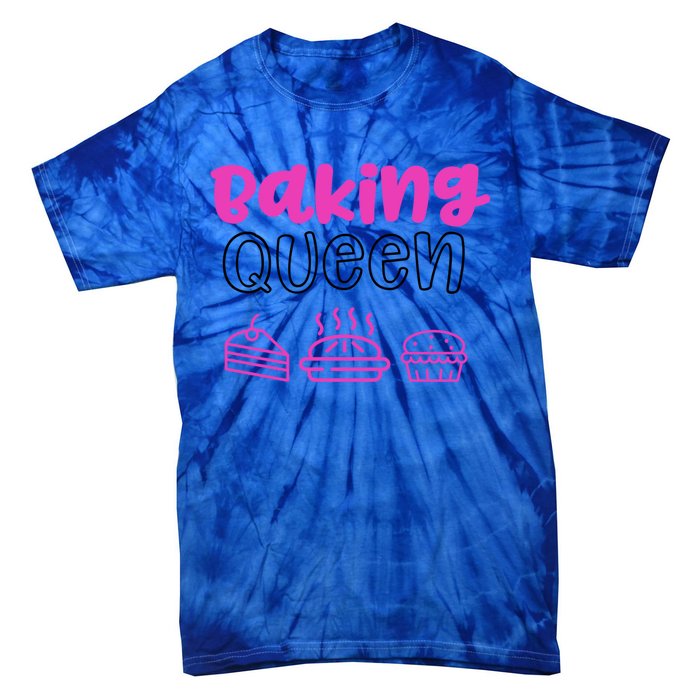 Baking Funny Gift Mom Baking Queen Mama Gift Tie-Dye T-Shirt