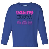 Baking Funny Gift Mom Baking Queen Mama Gift Toddler Long Sleeve Shirt